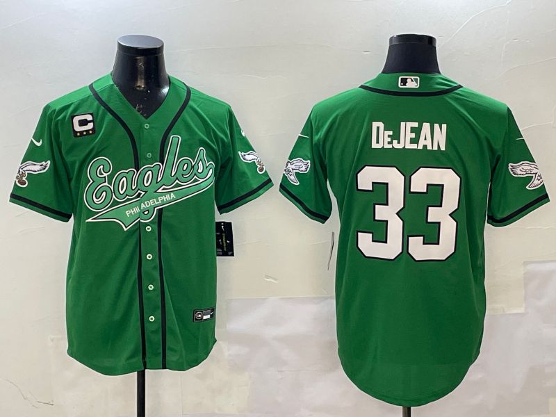 Men Philadelphia Eagles #33 Dejean Green Joint Name 2025 Nike Limited NFL Jersey style 7->los angeles dodgers->MLB Jersey